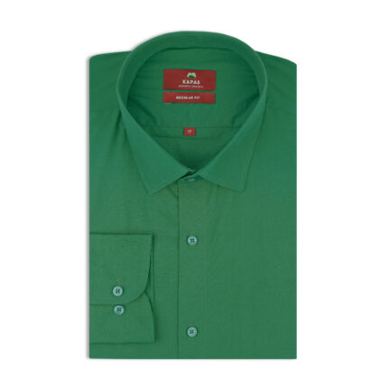 bottle green shirt