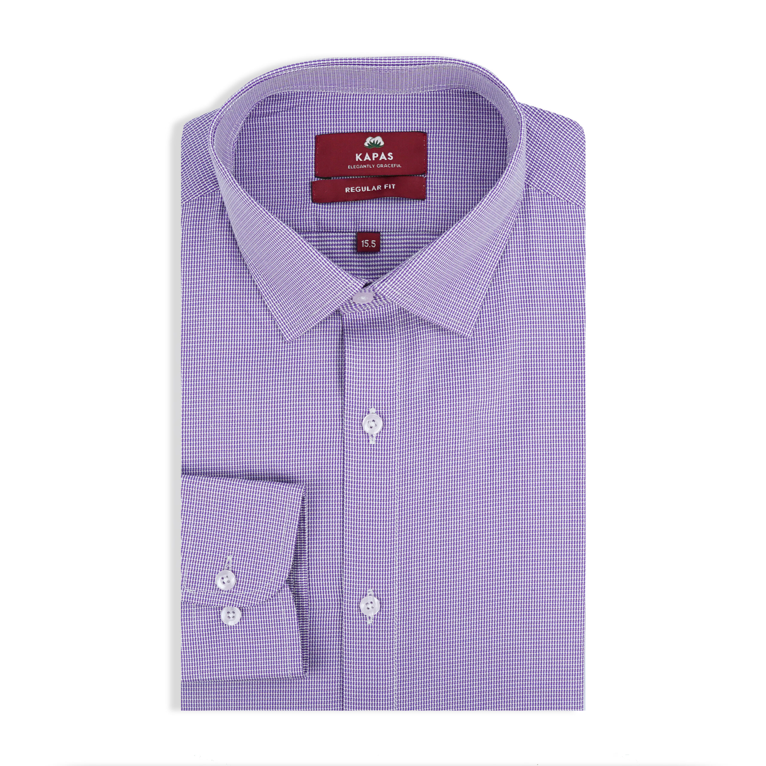 25 Purple Box Dress Shirt