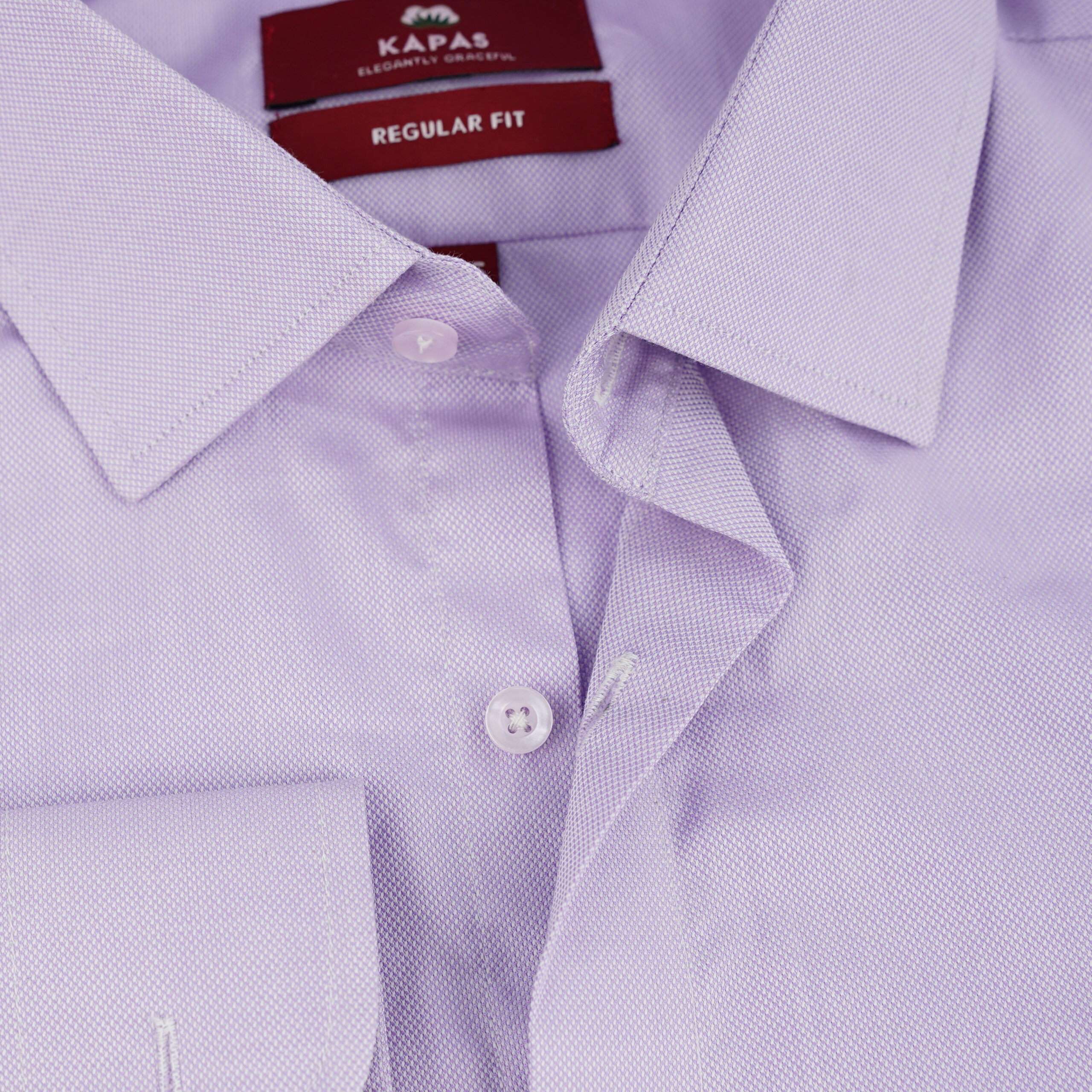 32 Purple Texture Dress Shirt - Image 6